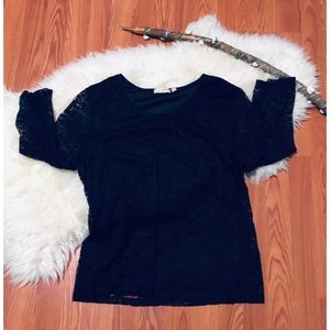 Black lace top